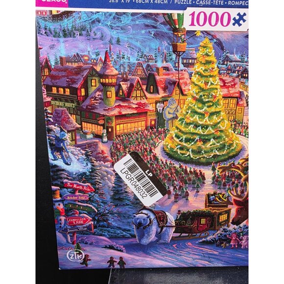 Ceaco Santas North Pole 1000-Piece Jigsaw Puzzle By Zac Kinkade - Picture 2 of 6